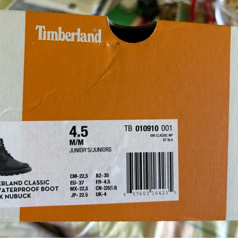 Timberland Black Boys Boots - Picture 2 of 4